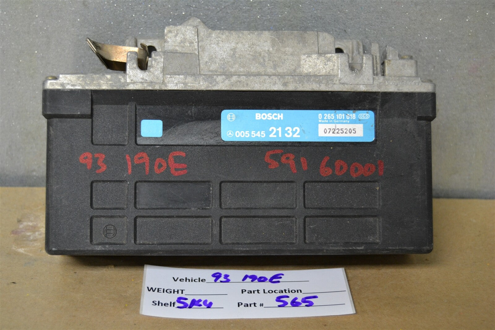 0055452132  Mercedes W124-W126  1986-93ABS Braking system Module  65 5K4