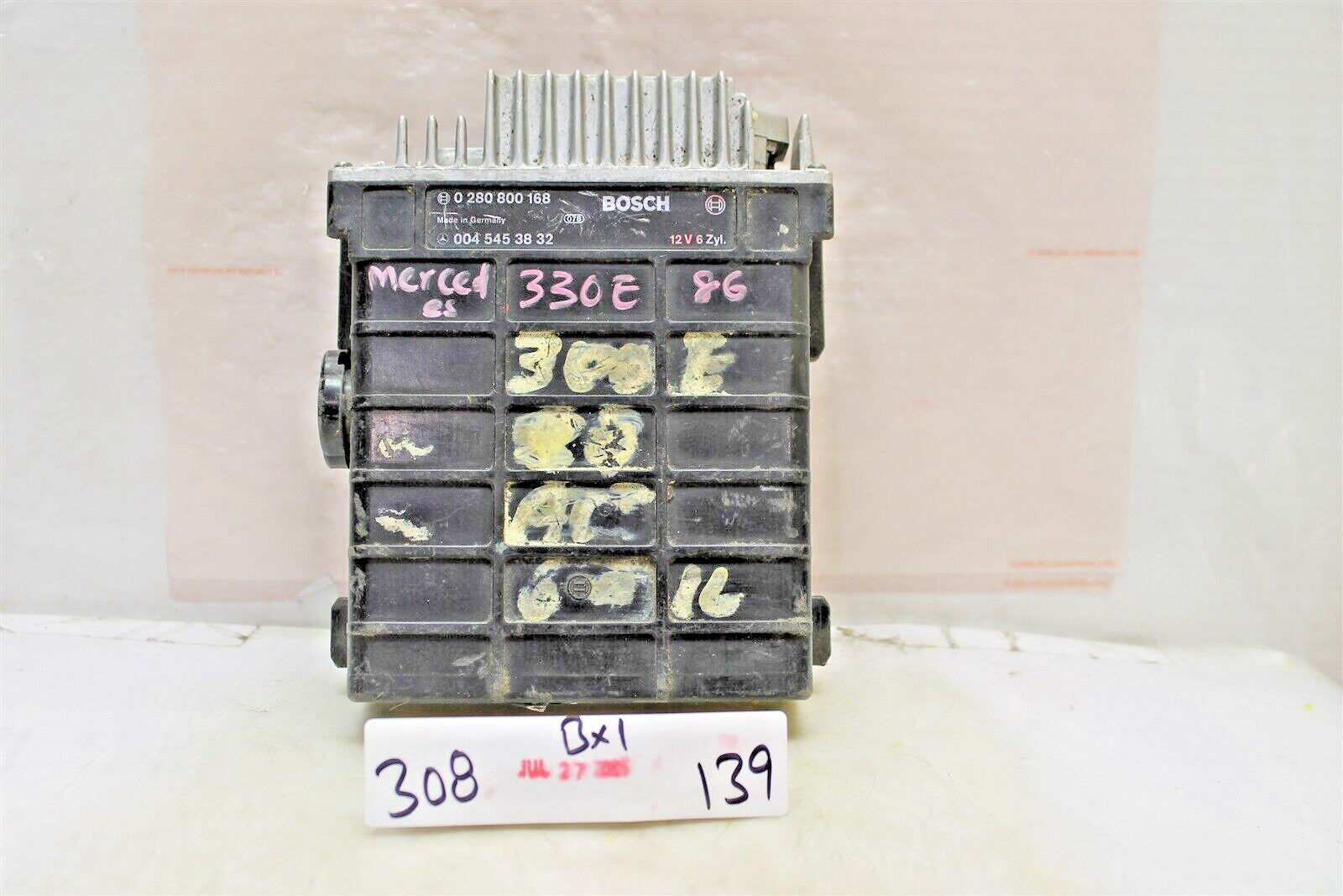 0045453832  Mercedes-300E  1986-1988 Engine Control Unit ECU Module 3o8 139 B1