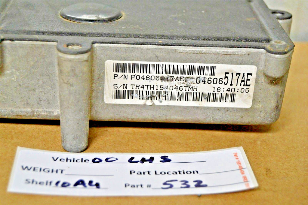 00 Chrysler LHS Transmission Comp Unit TCU P04606517AE Module 32 10A4