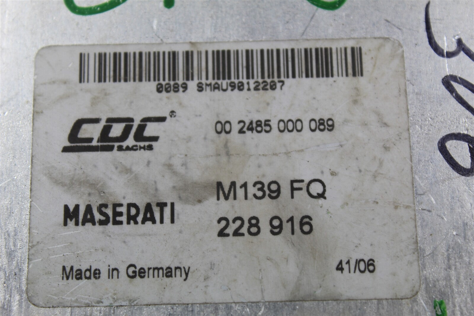 002485000089 MASERATI QUATTROPORTE 2007 Suspension Control Module 118 6C1 B4