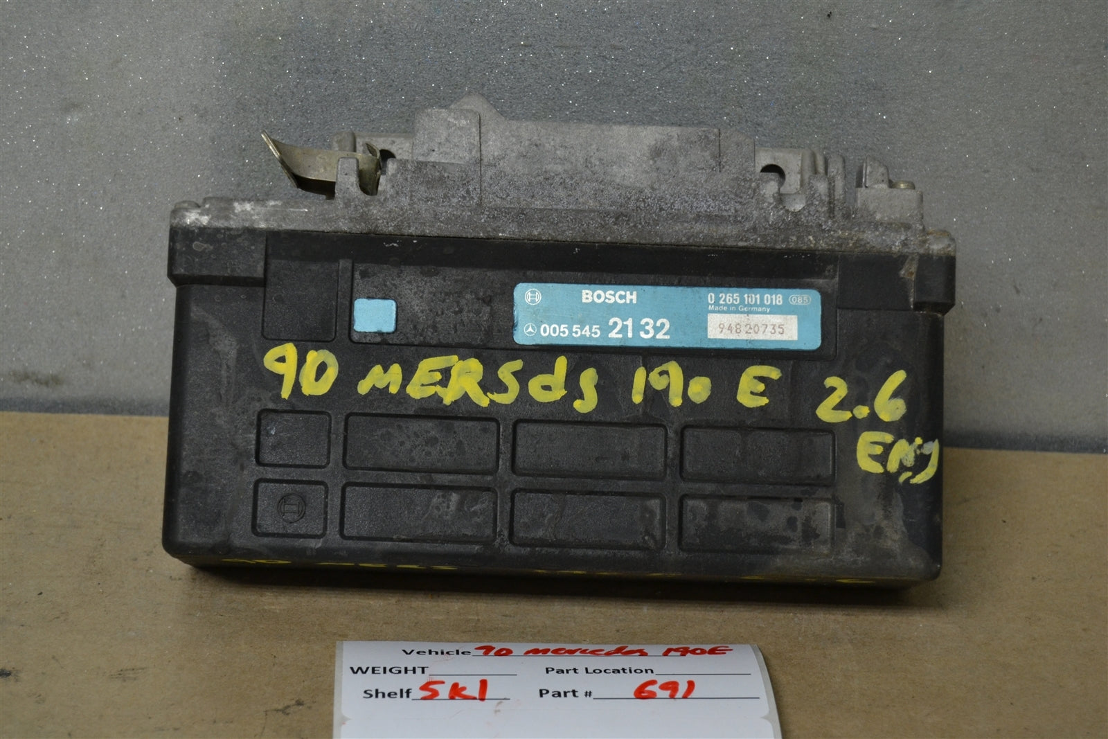 0055452132  Mercedes W124-W126  1986-93ABS Braking system Module 691 5K1