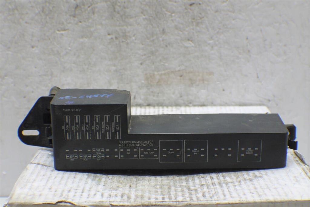 00-05 Chevrolet Cavalier Sunfire Fuse Box Junction 15401742002 Module 104 4L3-B1
